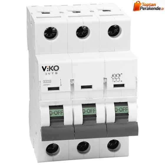 Viko - 3VTB-3C20 3x20A 3kA C Tipi Otomatik Sigorta